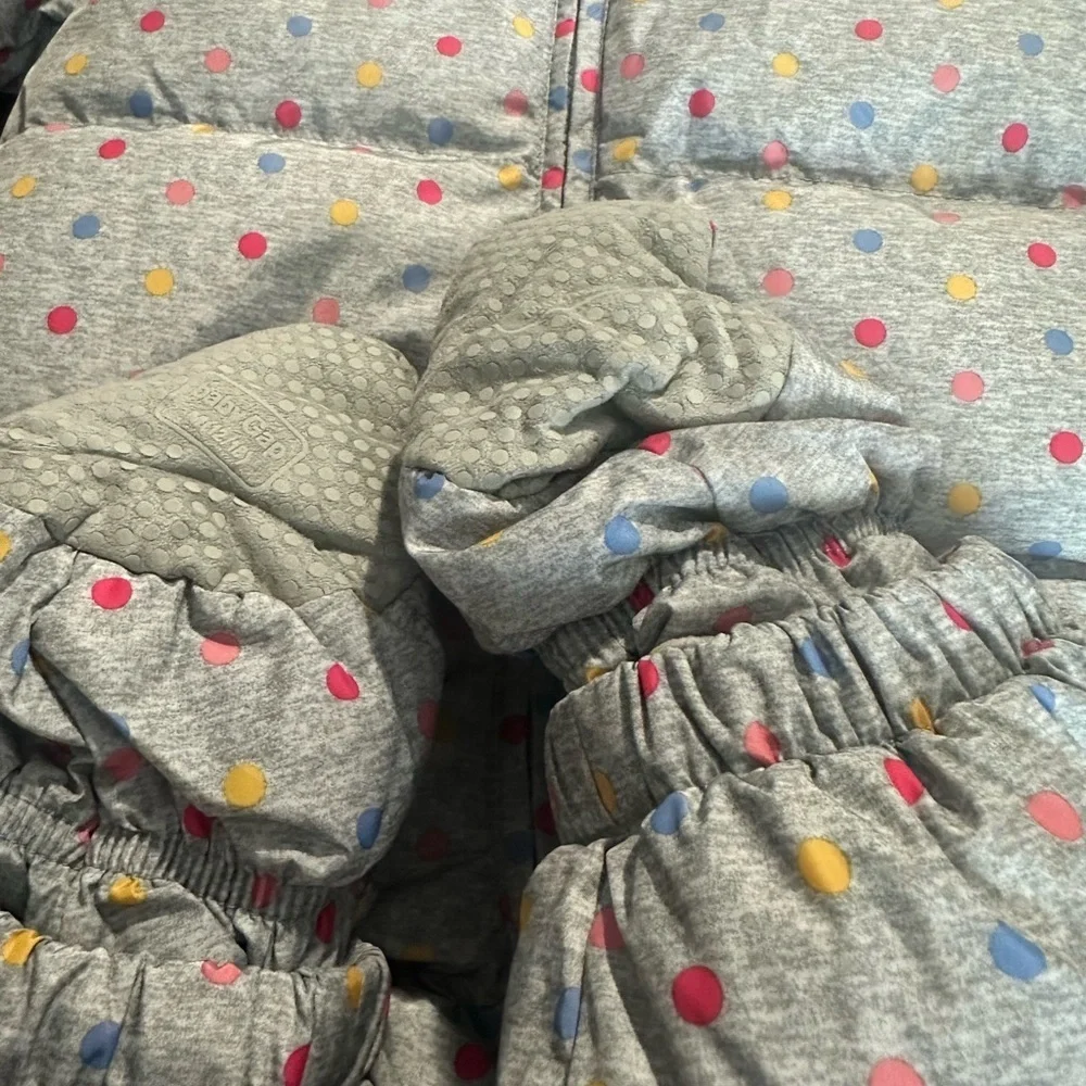 GAP Gray Snowsuit with Colorful Dots